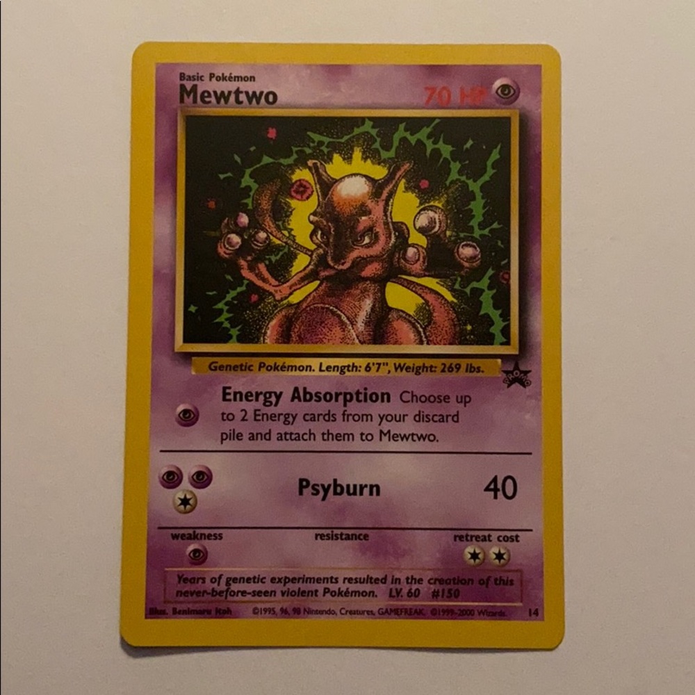Basic Pokémon 1995 mewtwo